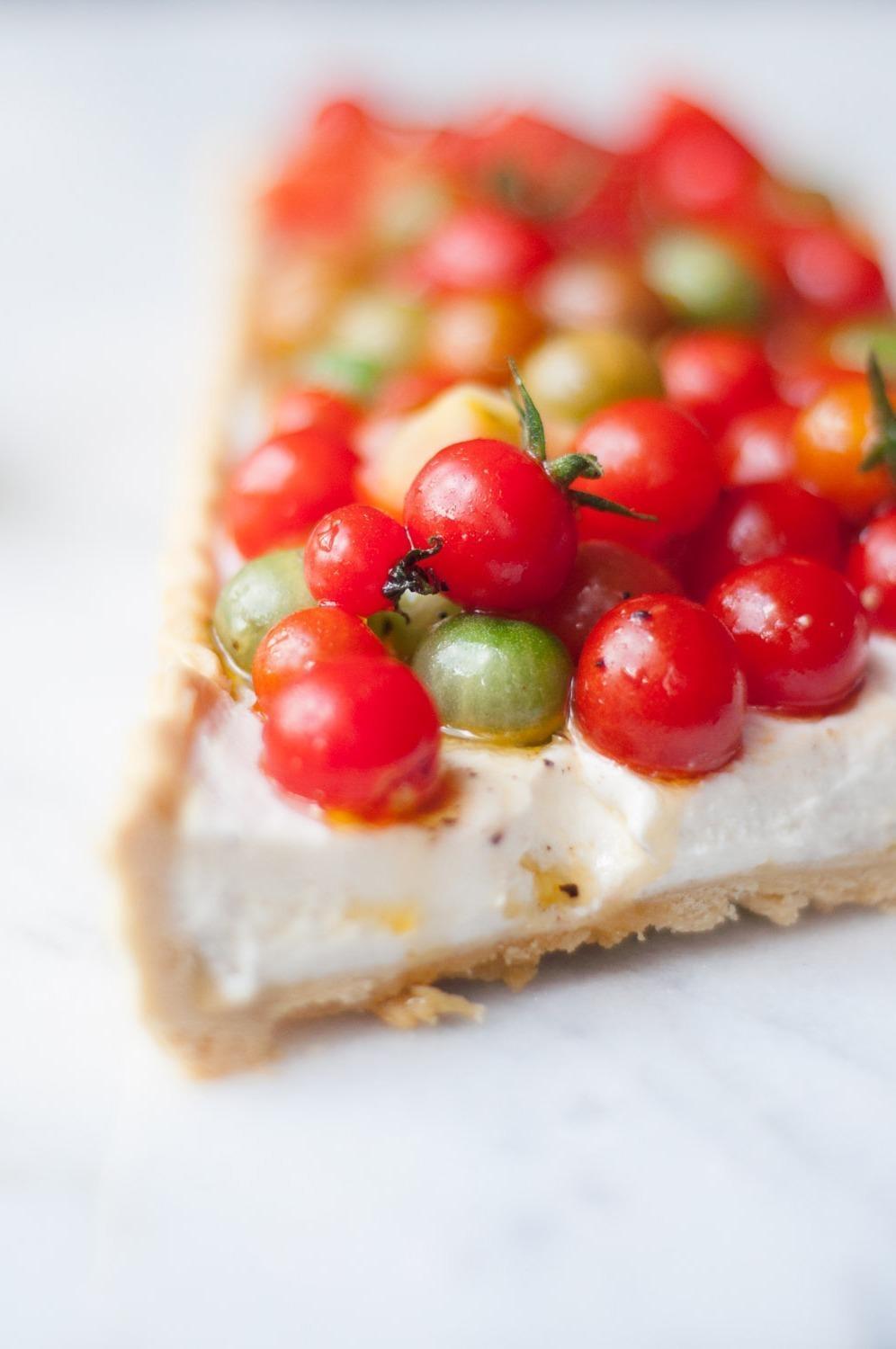 Foto em destaque de Tarte de Tomate e Ricotta