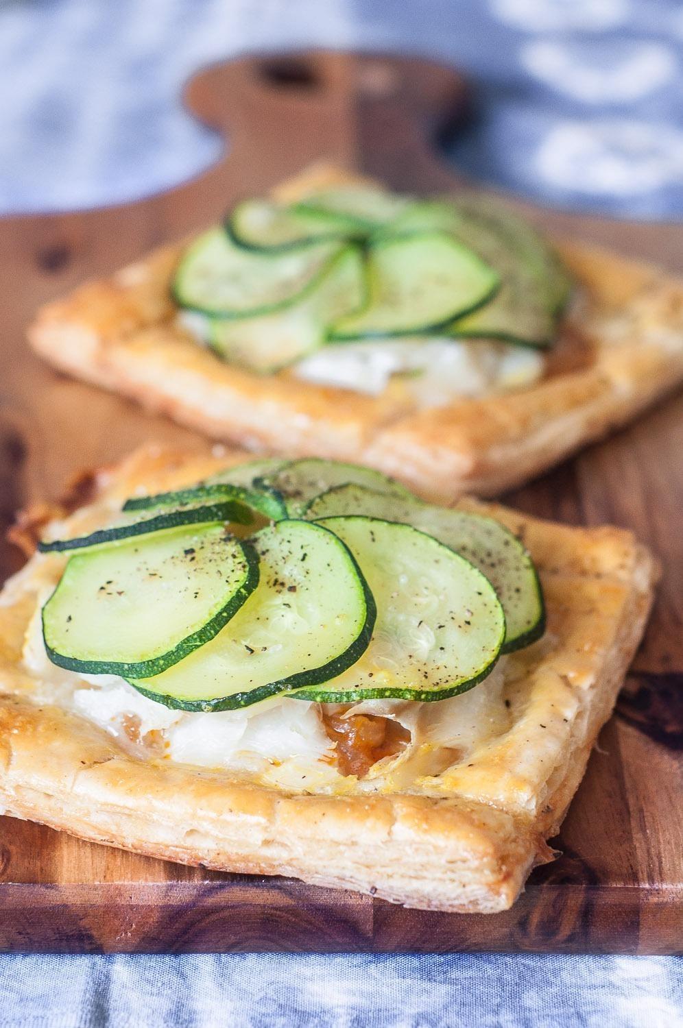 Foto em destaque de Folhadinhos de Bacalhau e Courgette